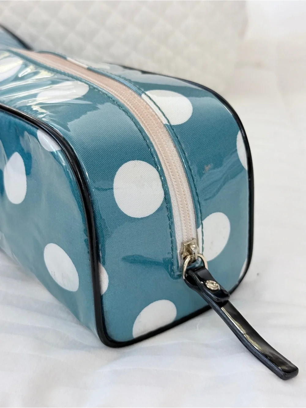 Kate Spade Vinyl Polka Dot Toiletry Bag